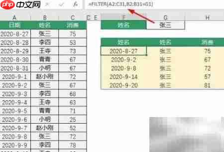 Excel Filter函数使用技巧  第1张