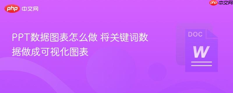 PPT数据图表怎么做 将关键词数据做成可视化图表