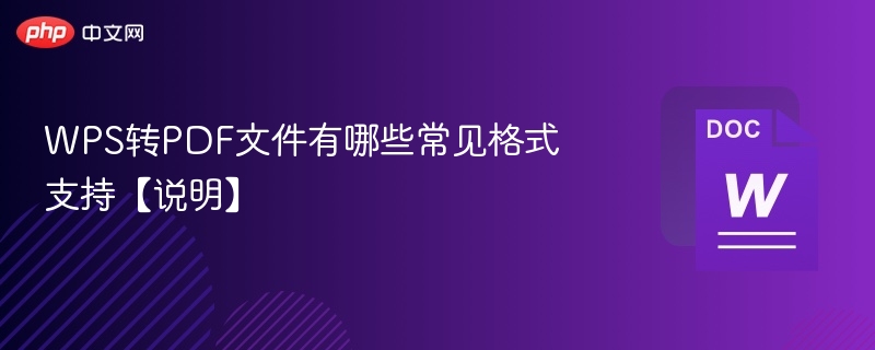 WPS转PDF文件有哪些常见格式支持【说明】  第1张