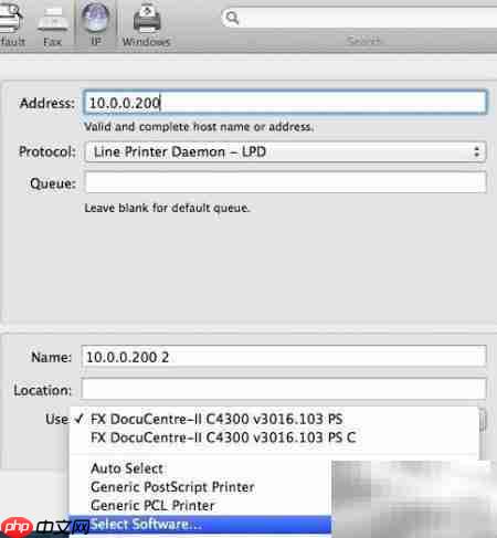 Mac安装施乐网络打印机  第4张
