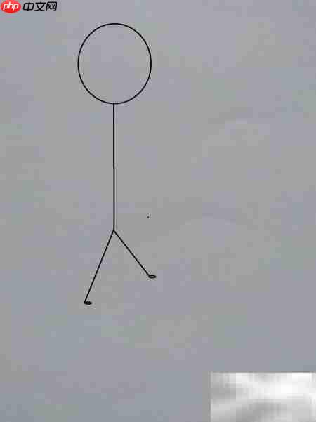 牵手火柴人简笔画教程  第1张