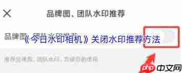 今日水印相机如何关闭水印推荐