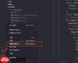 VScode如何修复代码快捷指令
