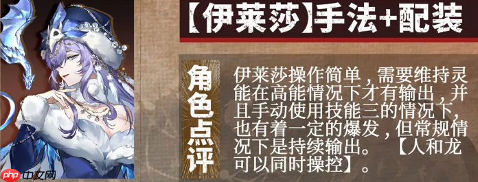 《辉烬》伊莱莎强度介绍  第2张