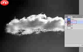 如何用ps制作白云矢量图