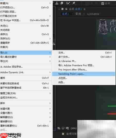 Ae 2019导入消失点文件方法  第4张