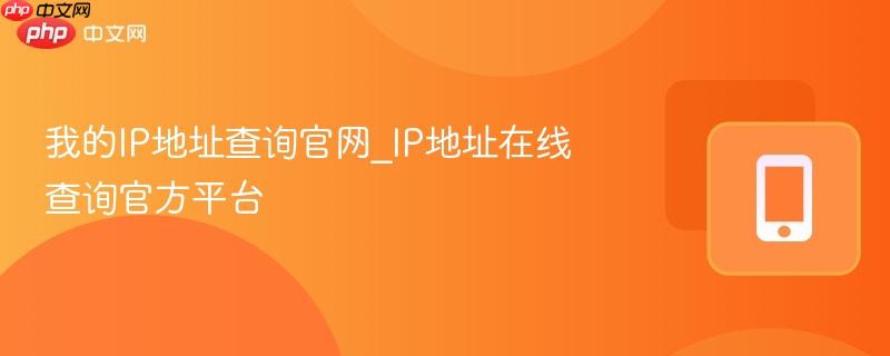 我的IP地址查询官网_IP地址在线查询官方平台
