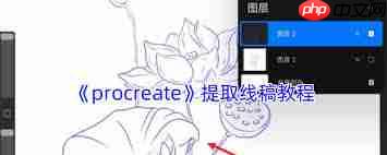 procreate提取线稿后如何上色  第1张