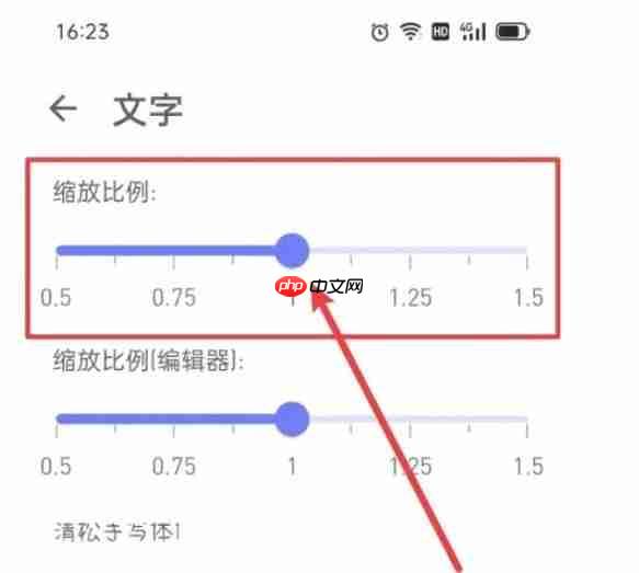反思日记app怎么缩小文字比例-文字比例设置方法  第3张
