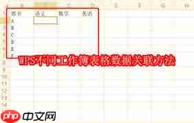 怎样关联WPS不同工作簿表格数据  第2张