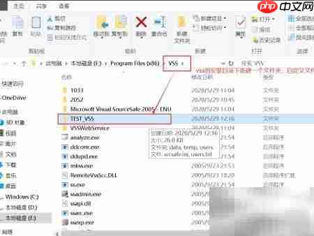 vss中创建数据配置库方法  第3张