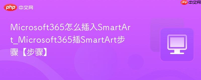 Microsoft365怎么插入SmartArt_Microsoft365插SmartArt步骤【步骤】  第1张