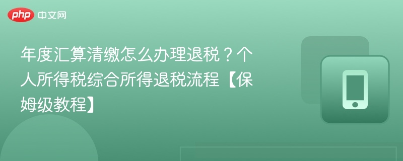 年度汇算清缴怎么办理退税？个人所得税综合所得退税流程【保姆级教程】  第1张
