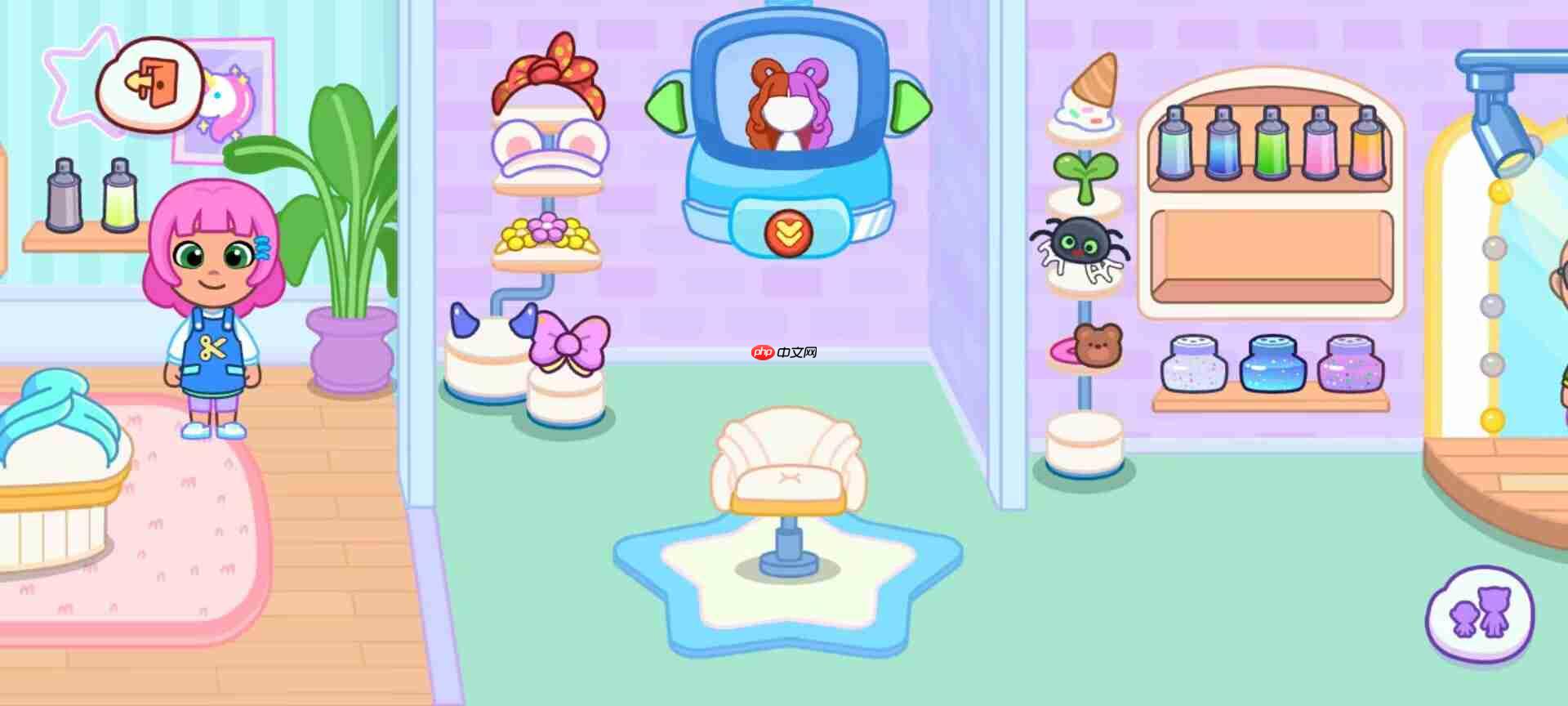 《汤姆猫小镇》发廊场景玩法  第3张