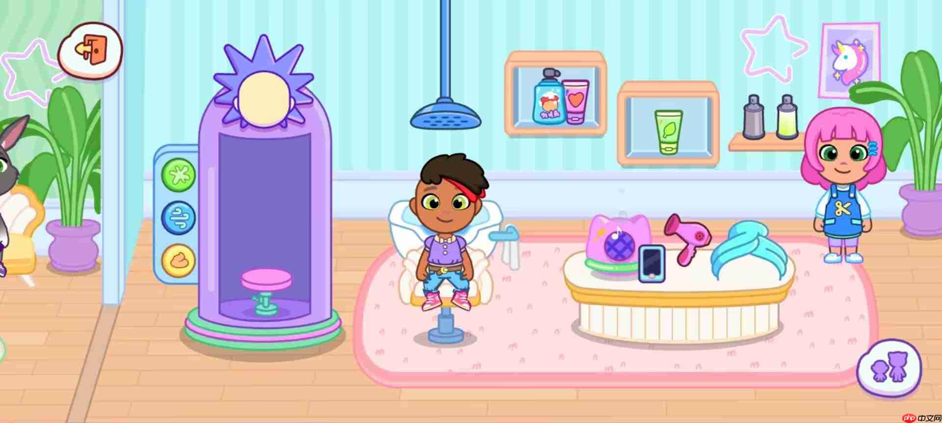 《汤姆猫小镇》发廊场景玩法  第2张