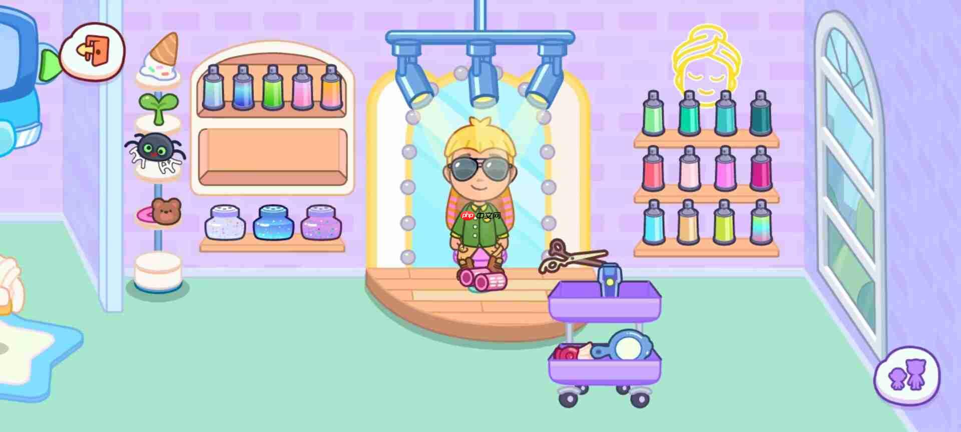 《汤姆猫小镇》发廊场景玩法  第4张