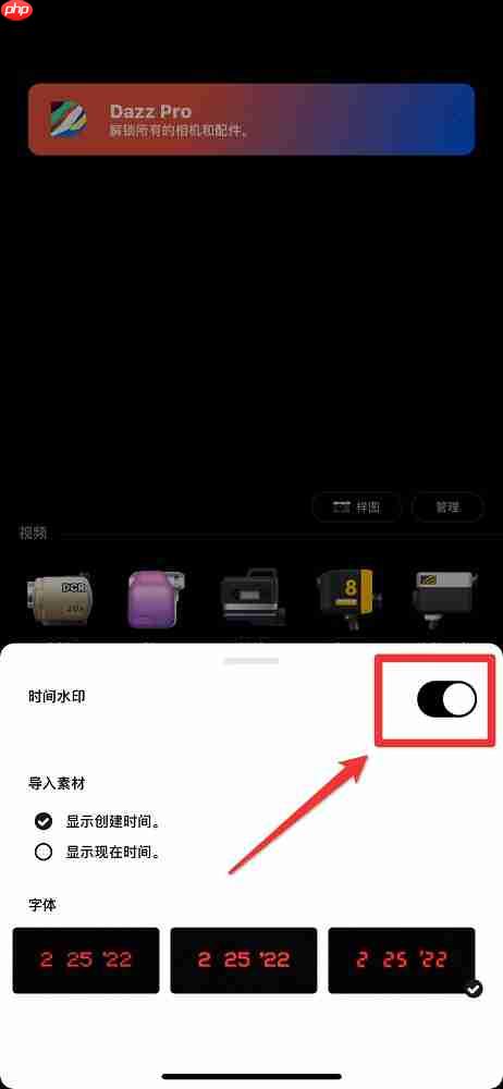 《dazz相机》去掉日期方法  第3张