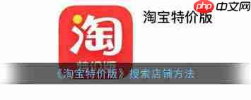 特价版淘宝怎么搜店铺