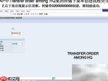 SAP转储下架单创建 第2张 SAP转储下架单创建 第2张