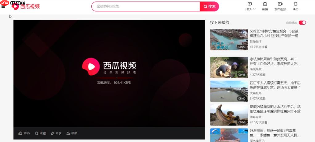 《西瓜视频》网页版登录入口