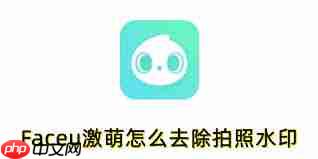 Faceu激萌拍照水印怎么去除