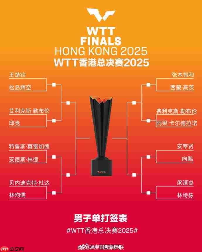 2025乒乓球WTT香港总决赛直播在哪看?直播平台+完整赛程表+签表一览  第5张