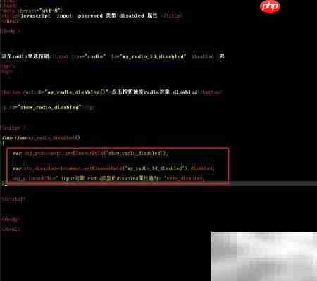 radio对象disabled属性用法解析  第4张