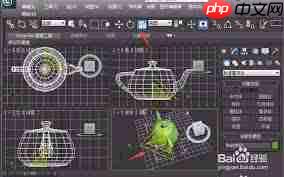 3dmax缩放物体的方法