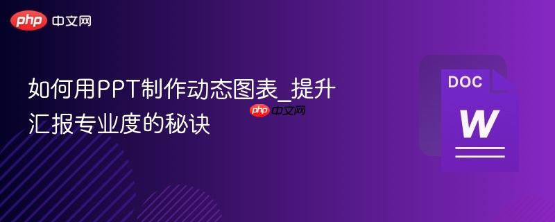 如何用PPT制作动态图表_提升汇报专业度的秘诀