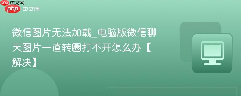 微信图片无法加载_电脑版微信聊天图片一直转圈打不开怎么办【解决】