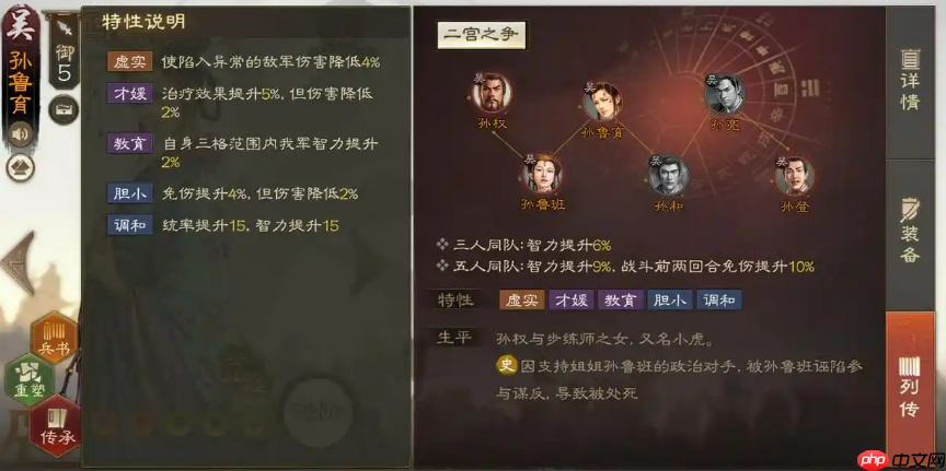 《三国志战棋版》孙鲁育介绍  第6张