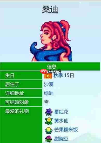 《星露谷物语》桑迪爱心事件大全