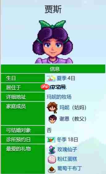 《星露谷物语》贾斯爱心事件介绍