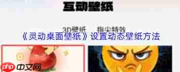 灵动桌面壁纸如何设置