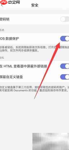 iOS文档数据保护开启指南  第3张