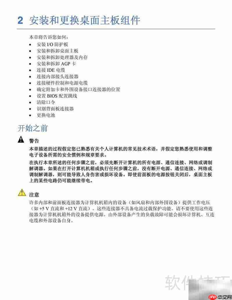 Intel D865PCK主板说明书