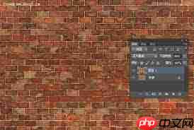 ps如何制作砖形文字填充背景