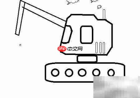 卡通挖掘机手绘教程  第7张