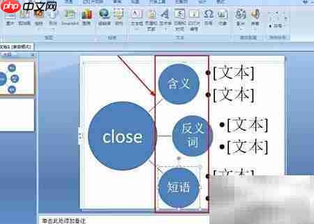 制作close单词知识图  第3张