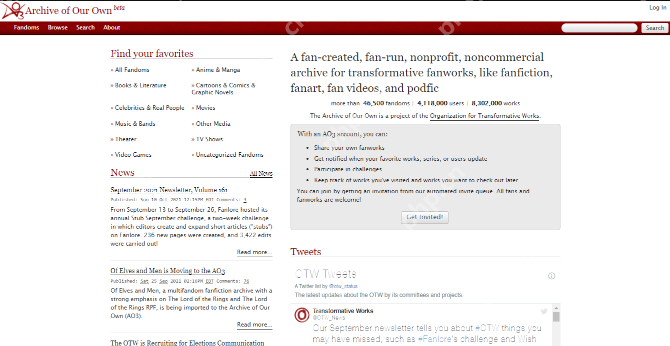 AO3官网中文版入口 AO3官方网站中文链接入口  第2张