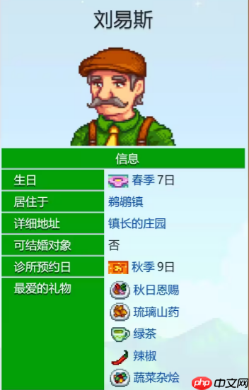 《星露谷物语》刘易斯的爱心事件介绍