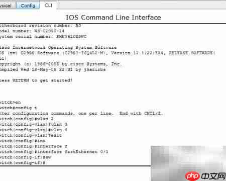 Packet Tracer VLAN绑定接口  第5张