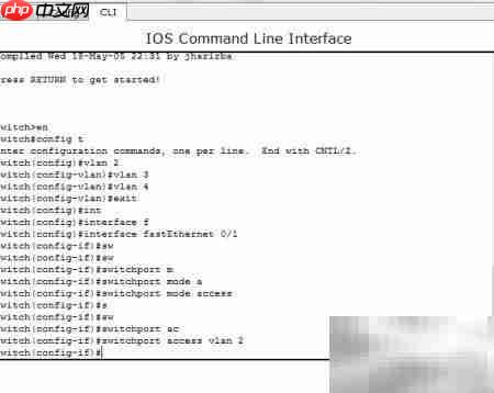 Packet Tracer VLAN绑定接口  第6张