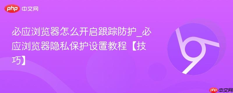 必应浏览器怎么开启跟踪防护_必应浏览器隐私保护设置教程【技巧】  第1张
