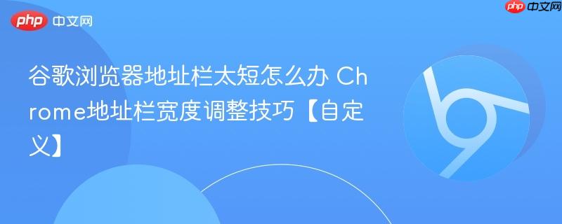 谷歌浏览器地址栏太短怎么办 Chrome地址栏宽度调整技巧【自定义】