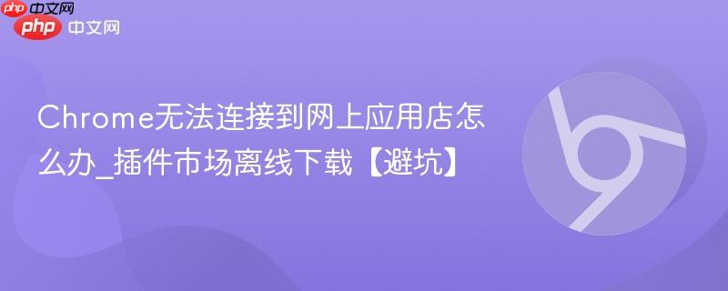 Chrome无法连接到网上应用店怎么办_插件市场离线下载【避坑】