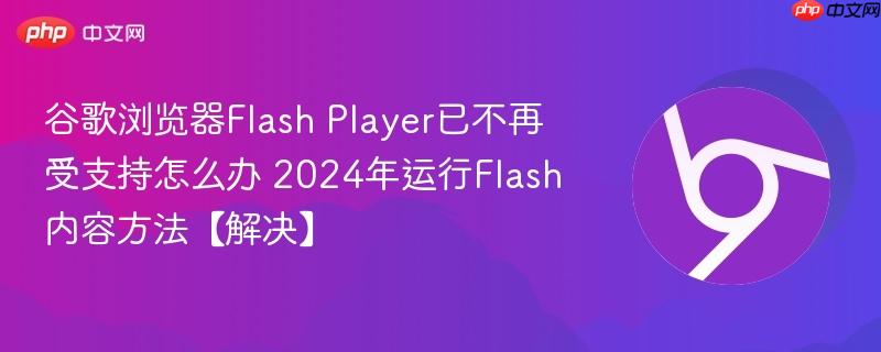 谷歌浏览器Flash Player已不再受支持怎么办 2024年运行Flash内容方法【解决】