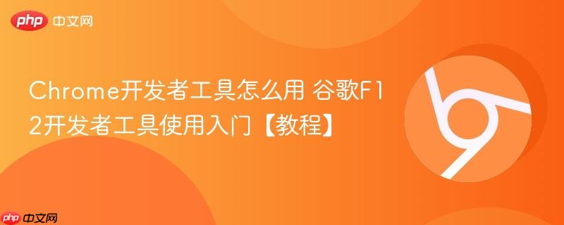 Chrome开发者工具怎么用 谷歌F12开发者工具使用入门【教程】  第1张