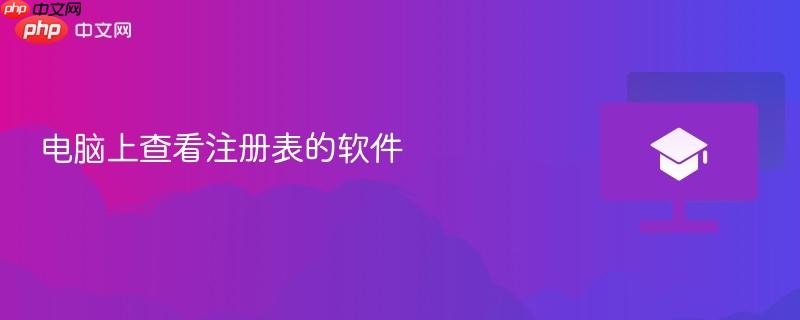 电脑上查看注册表的软件  第1张