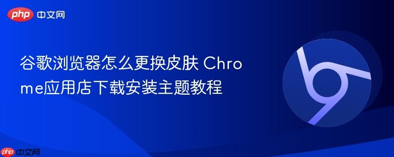 谷歌浏览器怎么更换皮肤 Chrome应用店下载安装主题教程  第1张